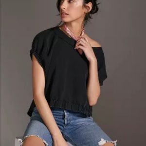 Anthropologie Pilcro Crossback Tee
